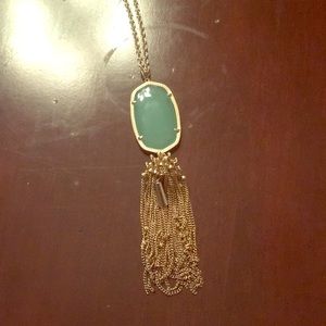 Kendra Scott Rayne necklace in chalcedony